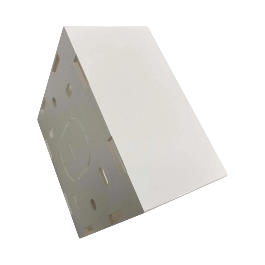 Tripp Lite Single-Gang Surface Mounting Box, UK Style, 86 x 86 x 47 mm, White, TAA — Being Shipped