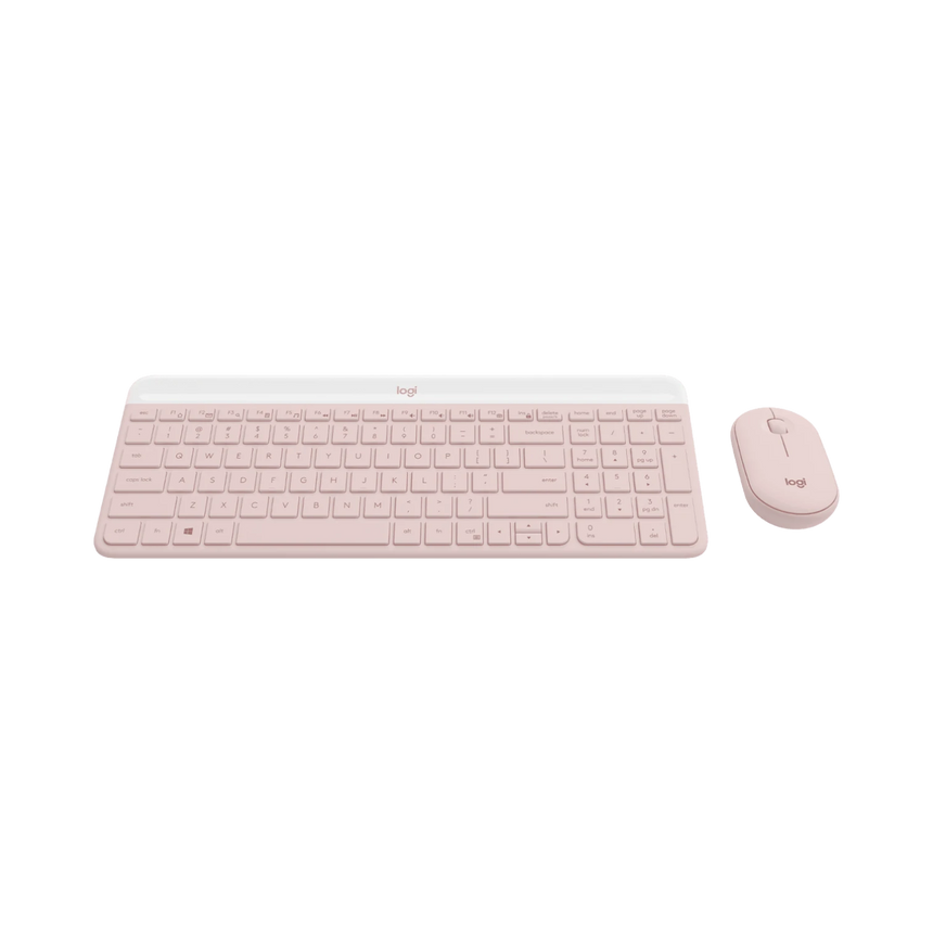 Logitech MK470 Slim Wireless Keyboard & Mouse Combo (Rose) — Being Shipped