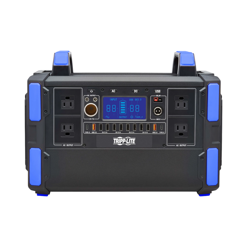 Tripp Lite Portable Power Station, 1000W, Lithium-Ion (LFP), AC, DC, USB-A, USB-C, QC 3.0 — Being Shipped