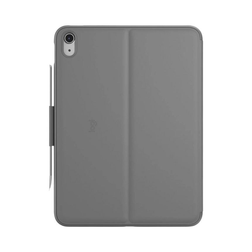 Logitech Slim Folio Protective Bluetooth Keyboard Case for 10.9" iPad 10th Gen (Oxford Gray) — Being Shipped