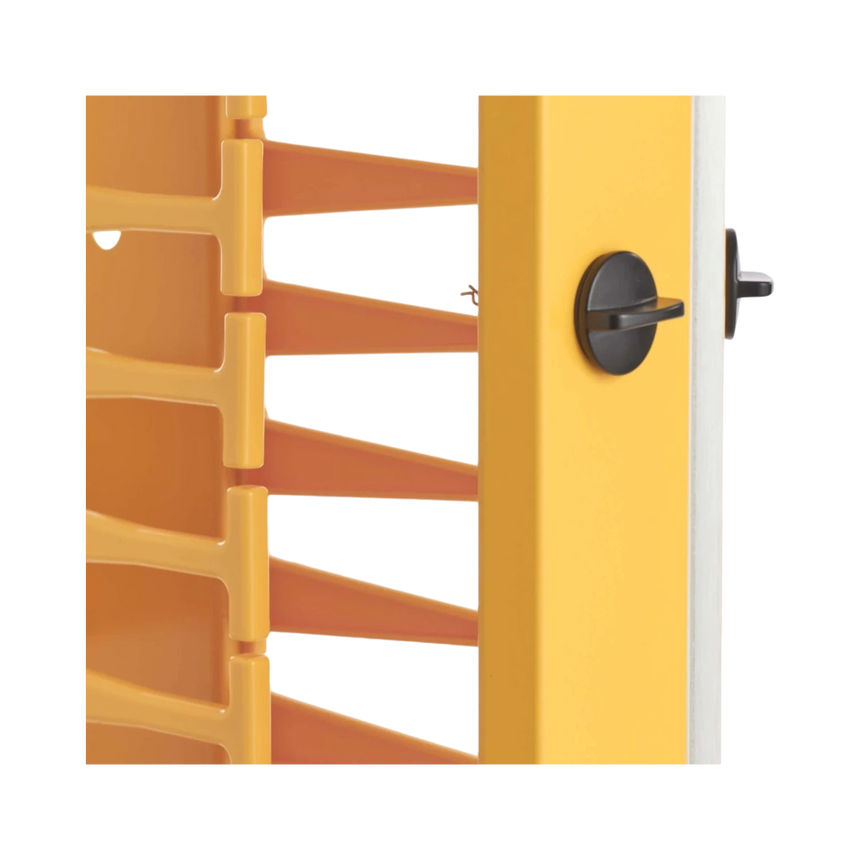 Tripp Lite High-Capacity Vertical Cable Manager - Deep Double Finger Duct with Cover, Double Sided, 6 in. Wide, Yellow/Black, 7 ft. (2.2 m) — Being Shipped