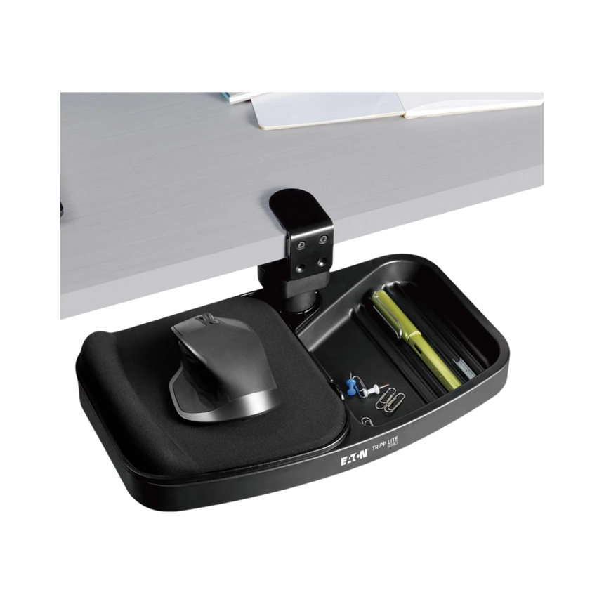 Tripp Lite Under-Desk Clamp-On Storage Tray with Built-In Mouse Pad and Wrist Rest — Being Shipped