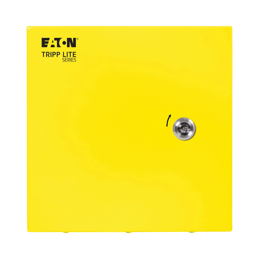 Tripp Lite SmartRack Outdoor Industrial Enclosure with Lock, NEMA 4, Surface Mount, Metal Construction, 10 x 10 x 6 in., Yellow — Being Shipped