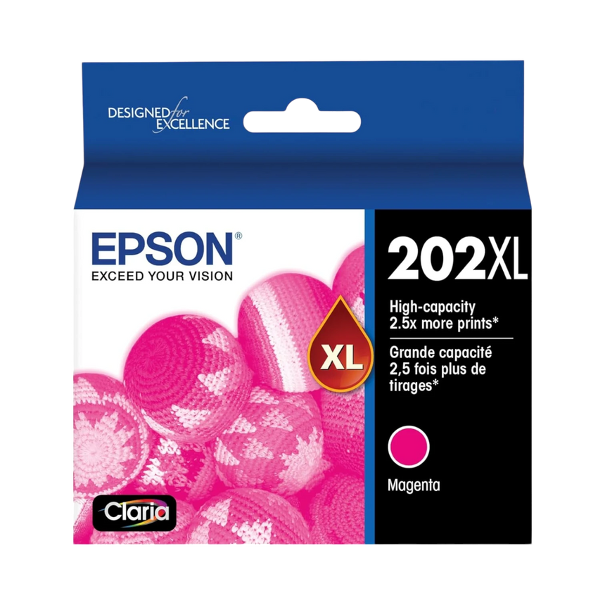 Epson 202XL High Capacity Magenta Ink 470 Pages for WF-2860 & XP-5100 — Being Shipped