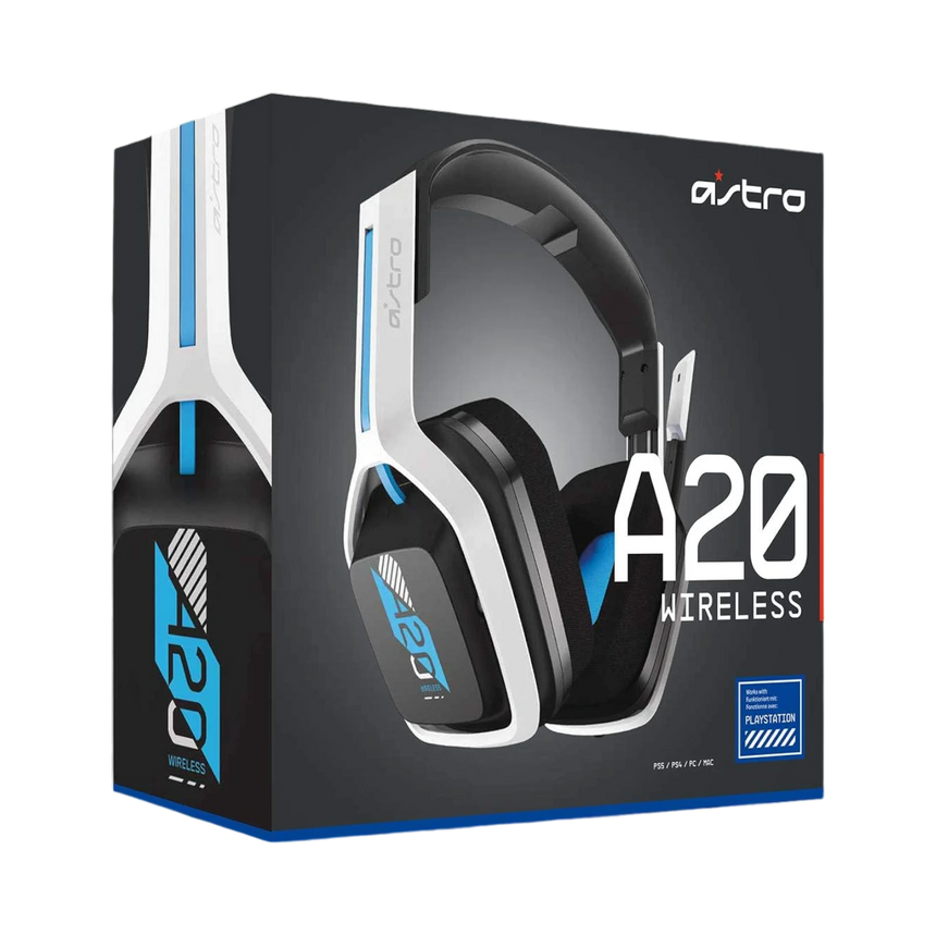 Logitech ASTRO Gaming A20 Wireless Gaming Headset for PlayStation 4 & 5 (Black/White/Blue) — Being Shipped
