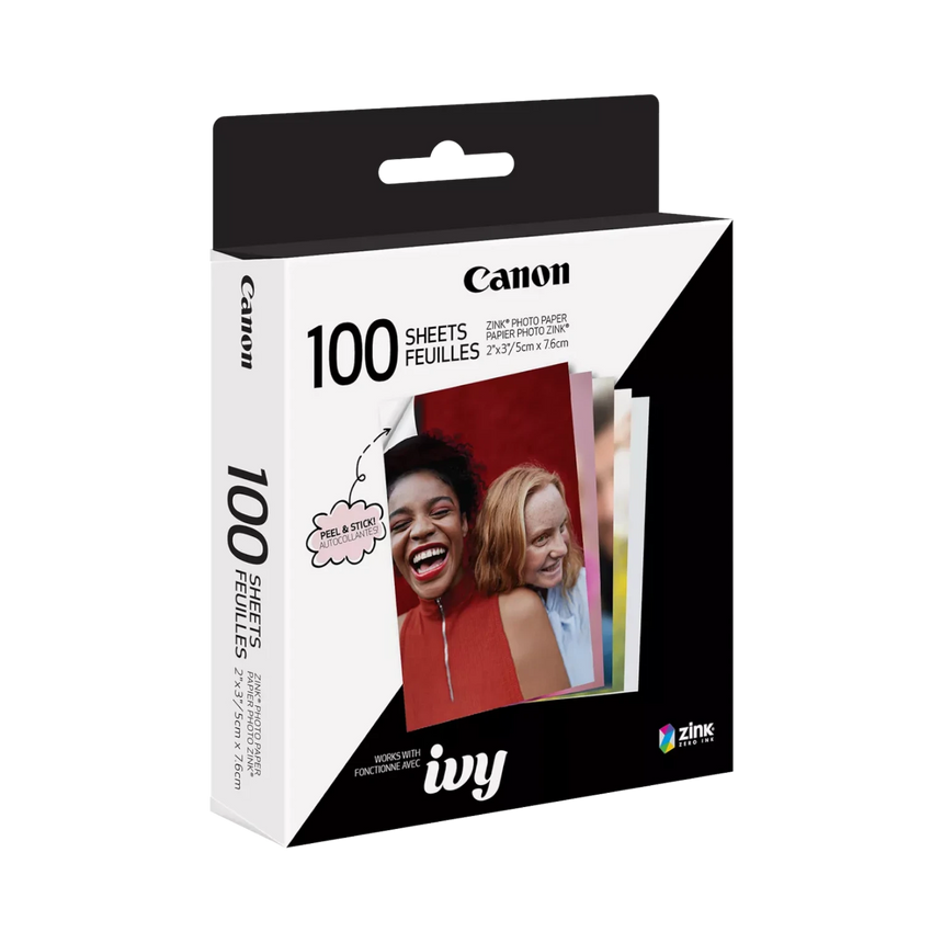 Canon ZINK 2 x 3" Photo Sticker Paper Pack (100 Sheets) — Being Shipped