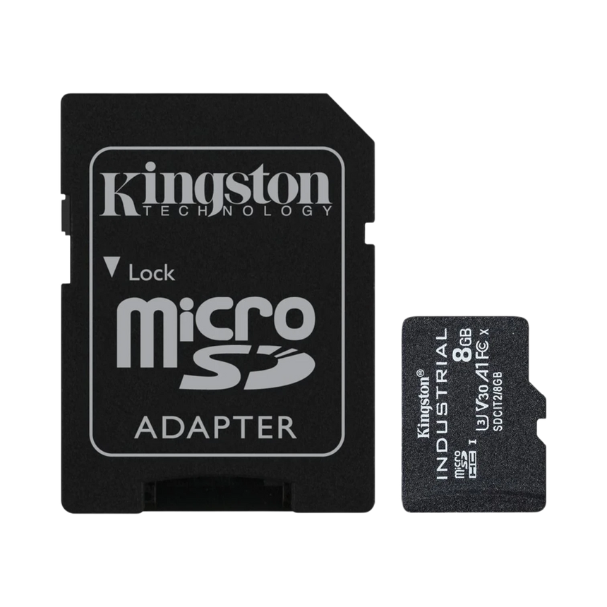 Kingston Industrial 8GB UHS-I microSDHC Memory Card with SD Adapter — Being Shipped