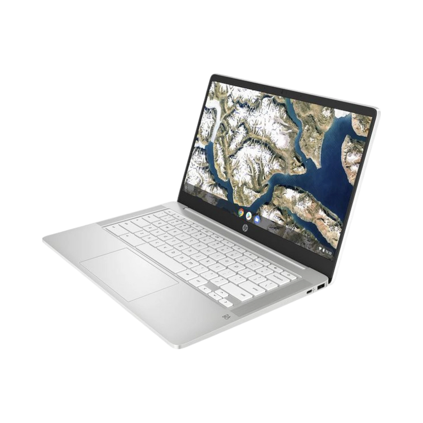 HP Chromebook 14" Laptop, Intel Celeron N4120, 4GB RAM, 64GB eMMC (Ceramic White) — Being Shipped
