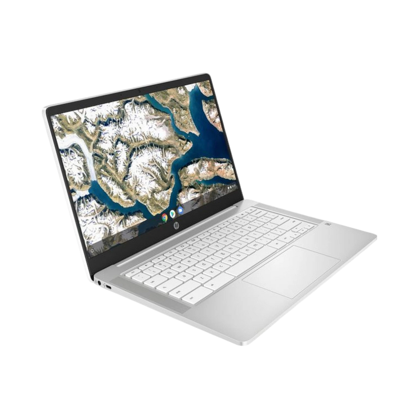HP Chromebook 14" Laptop, Intel Celeron N4120, 4GB RAM, 64GB eMMC (Ceramic White) — Being Shipped