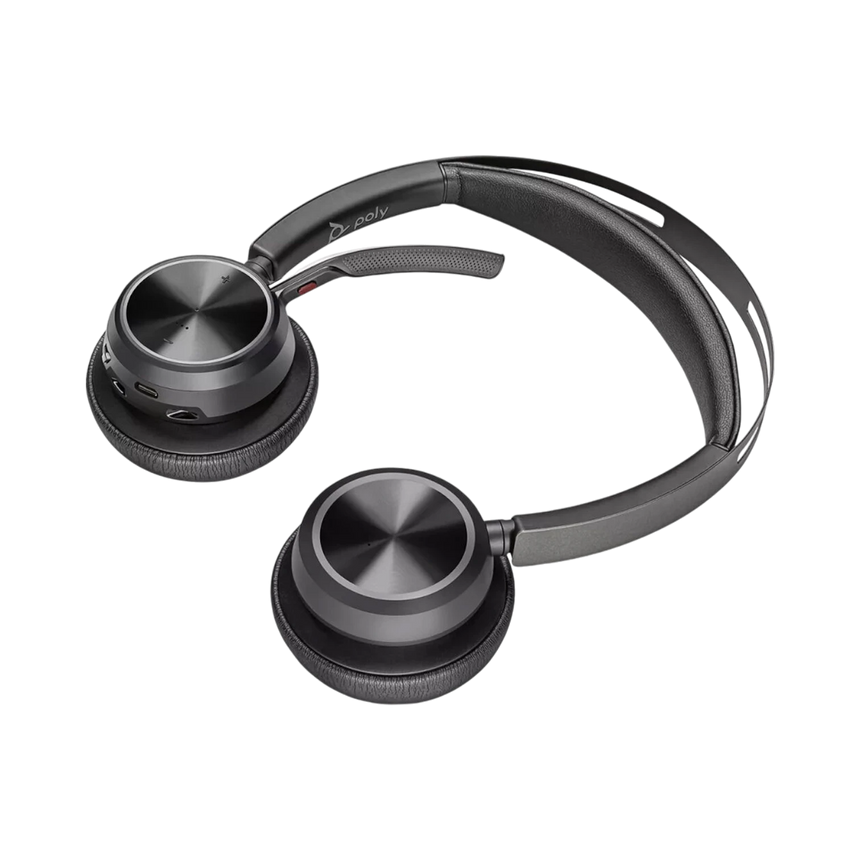 Poly Voyager Focus 2 UC Stereo Bluetooth Headset (Black) — Being Shipped
