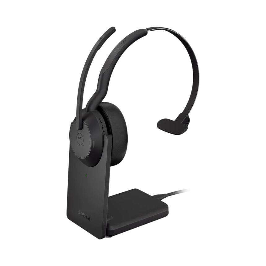 Jabra Evolve 65 SE Link380A MS Mono Headset with Charging Stand (Black) — Being Shipped