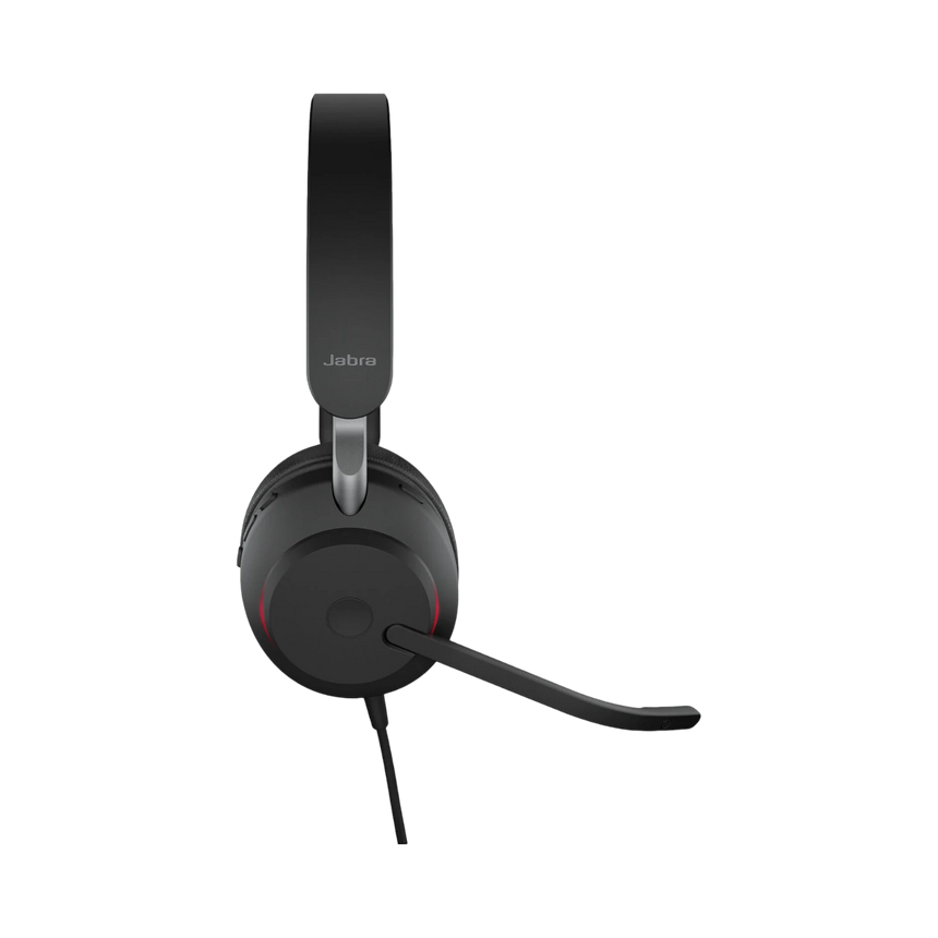 Jabra Evolve2 40 SE Stereo Wired On-Ear Headset (Black) — Being Shipped