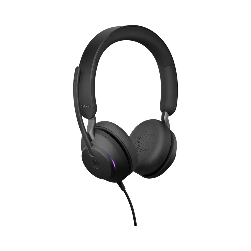 Jabra Evolve2 40 SE Stereo Wired On-Ear Headset (Black) — Being Shipped