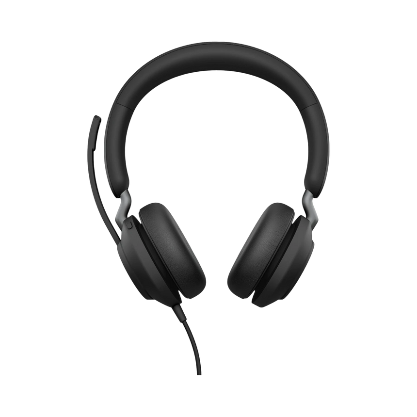 Jabra Evolve2 40 SE Stereo Wired On-Ear Headset (Black) — Being Shipped