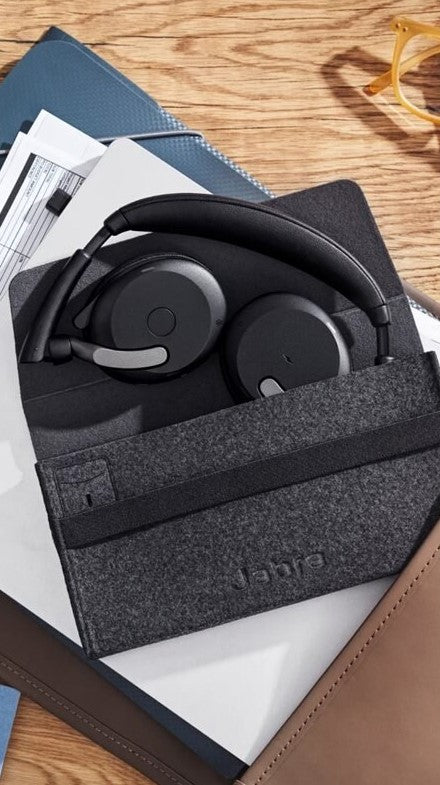 Jabra Evolve2 65 Flex Link UC Stereo Wireless Headset with Wireless Charger (Black) — Being Shipped