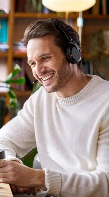 Jabra Evolve2 65 Flex Link UC Stereo Wireless Headset with Wireless Charger (Black) — Being Shipped