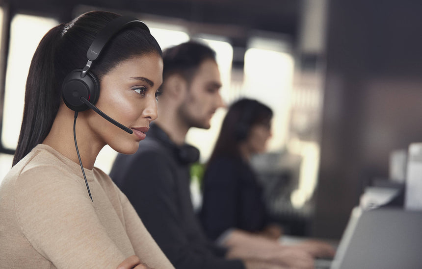 Jabra Evolve2 40 SE Stereo Wired On-Ear Headset (Black) — Being Shipped