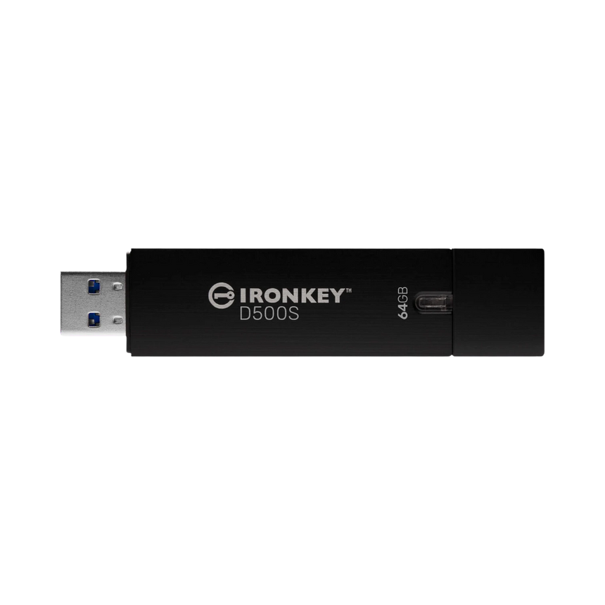 Kingston IronKey D500S Hardware-Encrypted USB 64GB Flash Drive — Being Shipped
