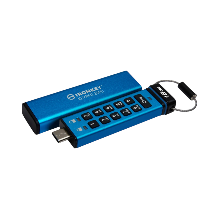 Kingston IronKey Keypad 200 USB-C 3.2 Gen 1 16GB Flash Drive — Being Shipped