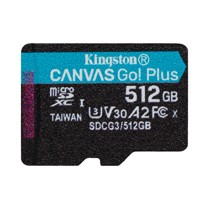 Kingston Canvas Go! Plus 512GB UHS-I microSDXC Memory Card with SD Adapter — Being Shipped