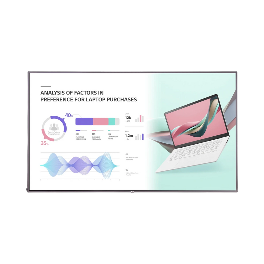 LG UH5J Series 75" 4K Smart LED Commercial Display — Being Shipped