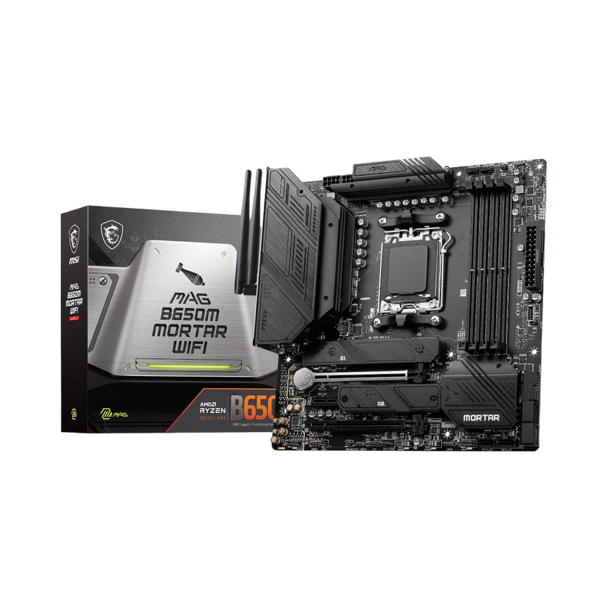 MSI MAG B650M MORTAR WIFI AM5 Micro-ATX Motherboard — Being Shipped