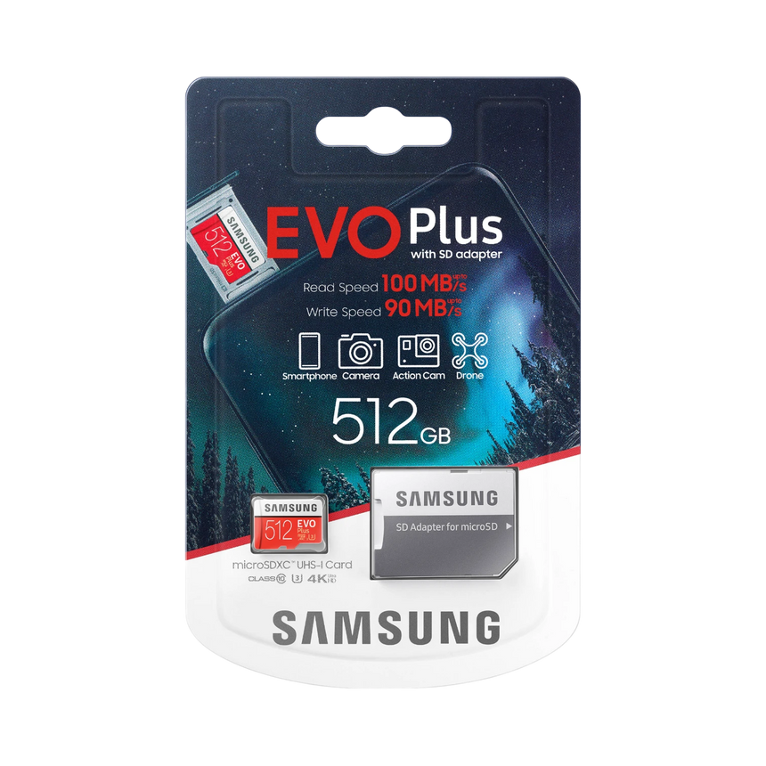 Samsung EVO Plus 512GB microSDXC Memory Card with Adapter — Being Shipped