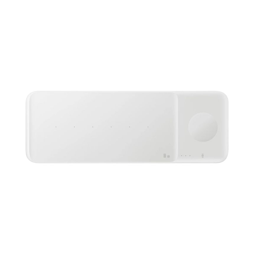 Samsung Wireless Charger Trio, Qi compatible, Fast charging (White) — Being Shipped
