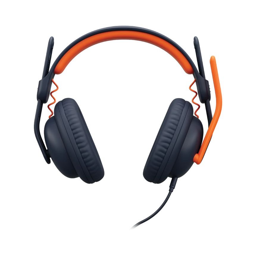 Logitech Zone Learn Over-Ear Headset (Black & Orange) — Being Shipped
