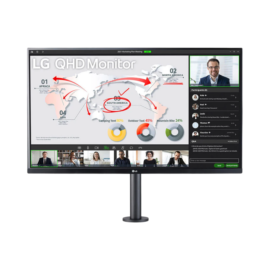 LG 32BP88Q-B 32" QHD IPS Ergo Monitor with USB-C sRGB HDR10 — Being Shipped