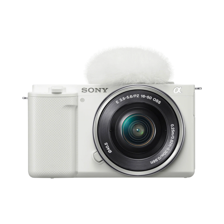 Sony ZV-E10 Mirrorless Camera with 16-50mm Lens (White) — Being Shipped