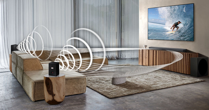 Samsung SWA-9200S Wireless Rear Speakers for Select Samsung Soundbars (Pair) — Being Shipped