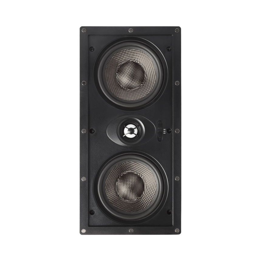 Denon DN-205W 5.25" Two-Way Dual-Woofer In-Wall Rectangular Speaker (White) — Being Shipped