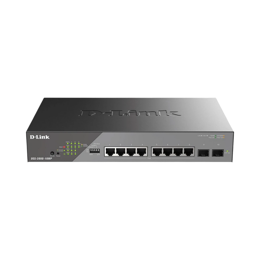 D-Link 10-Port PoE+ Gigabit Smart Switch with 2 SFP Ports — Being Shipped