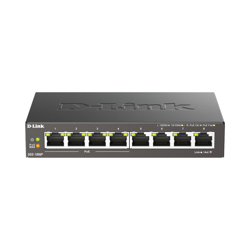 D-Link 8-Port Gigabit PoE Unmanaged Desktop Switch — Being Shipped