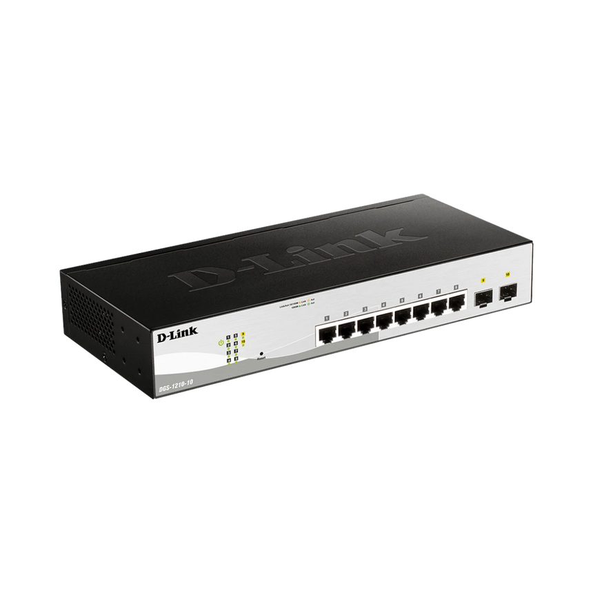 D-Link 10-Port Gigabit Smart Managed Switch 1U (Black/Grey) — Being Shipped