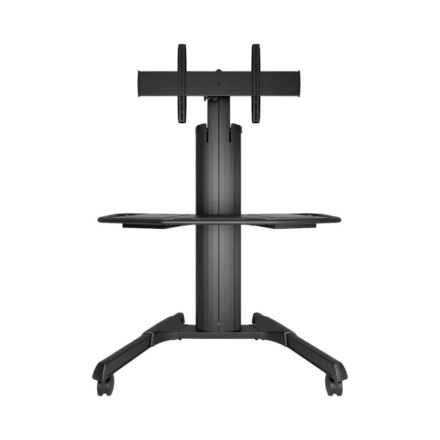 Chief LPAU Series Large Fusion Manual Height Adjustable Mobile AV Cart (Black) — Being Shipped