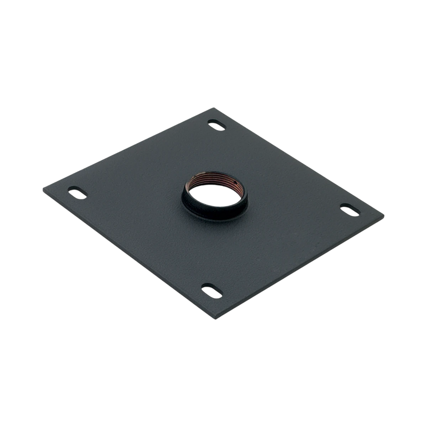 Chief 8 x 8" Ceiling Plate with 1.5" NPT Fitting (Black) — Being Shipped