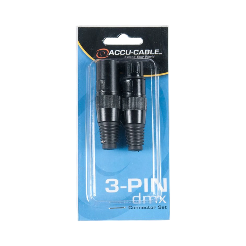 ADJ 3-Pin XLR Male & Female Connector Set with Gold Pins — Being Shipped