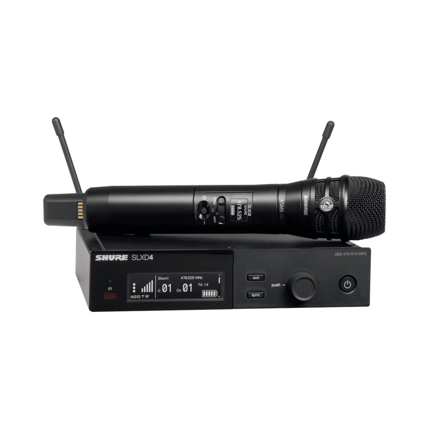 Shure SLXD2/K8B Digital Wireless Handheld Microphone Transmitter with KSM8 Capsule — Being Shipped