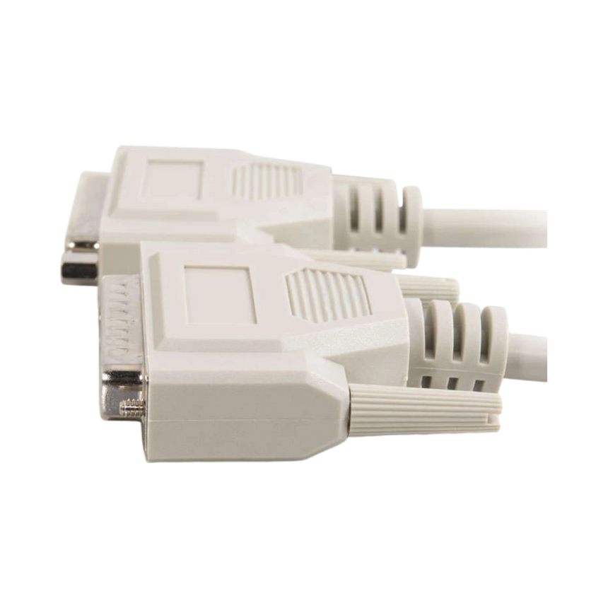 C2G 15ft DB25 M/F Serial RS232 Extension Cable — Being Shipped