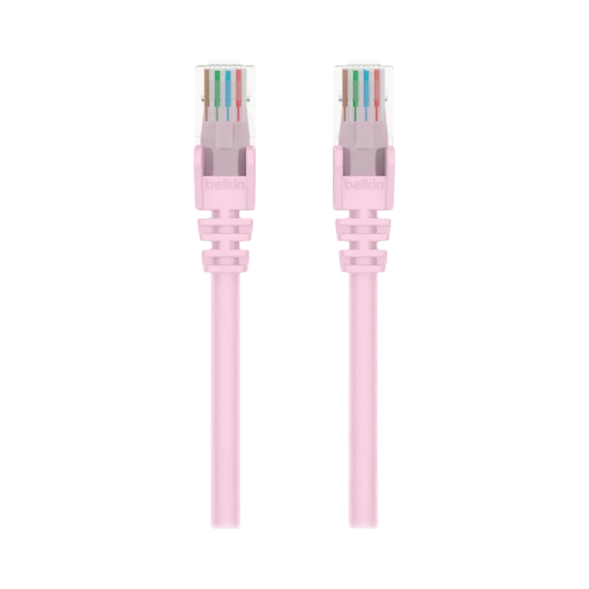 Belkin 6in Cat6 Ethernet Patch Cable Snagless (Pink) — Being Shipped