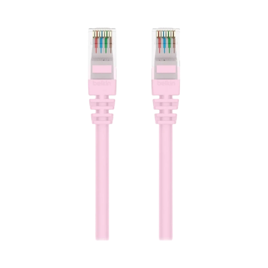 Belkin 6in Cat6 Ethernet Patch Cable Snagless (Pink) — Being Shipped