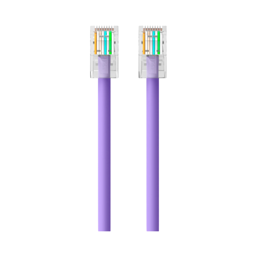 Belkin CAT6 Ethernet Patch Cable with RJ45 Gold-Plated Connectors (Purple) — Being Shipped