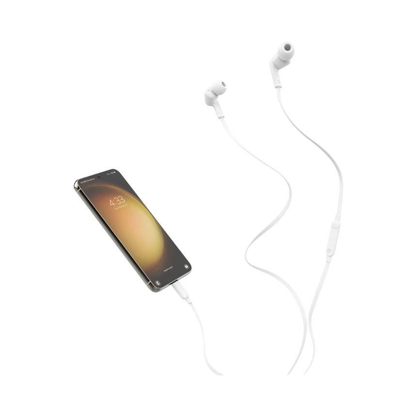 Belkin RockStar Wired In-Ear Headphones with USB-C Connector (White) — Being Shipped