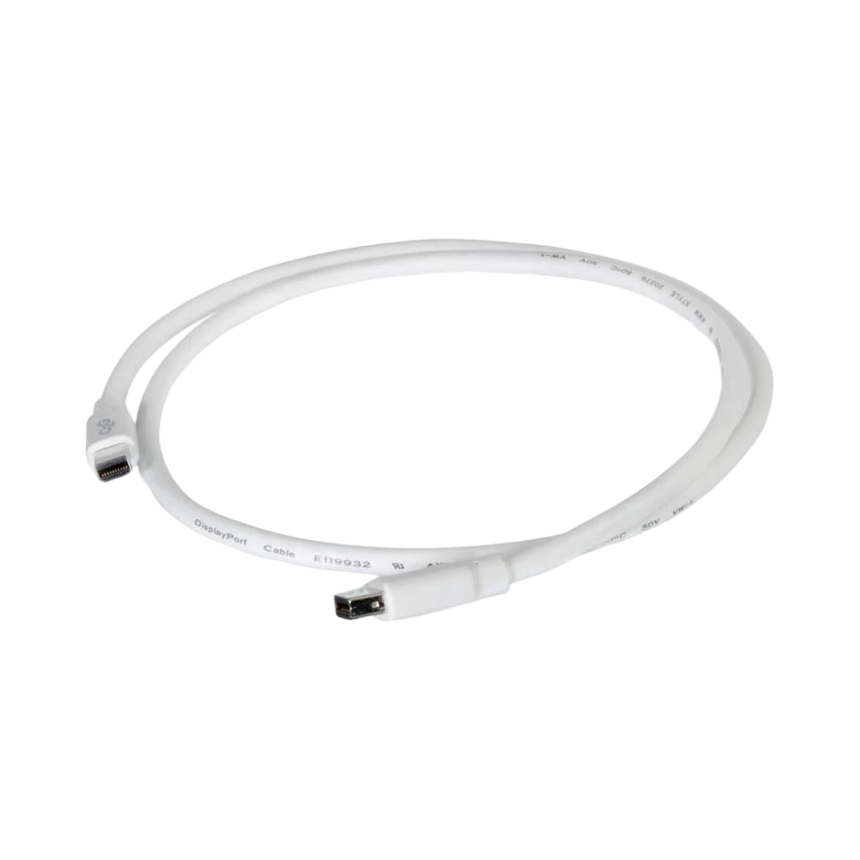 C2G 3ft Mini DisplayPort Cable 4K 30Hz (White) — Being Shipped