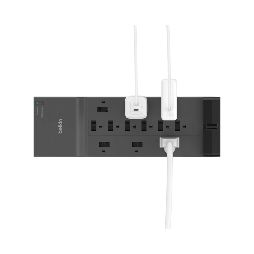 Belkin 8ft 12-Outlet Surge Protector (Black) — Being Shipped