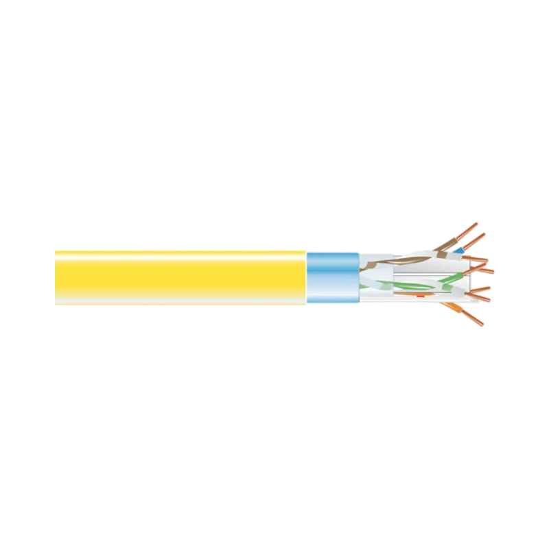 Black Box 1000ft Spool CAT6 Shielded Plenum Ethernet Cable (Yellow) — Being Shipped