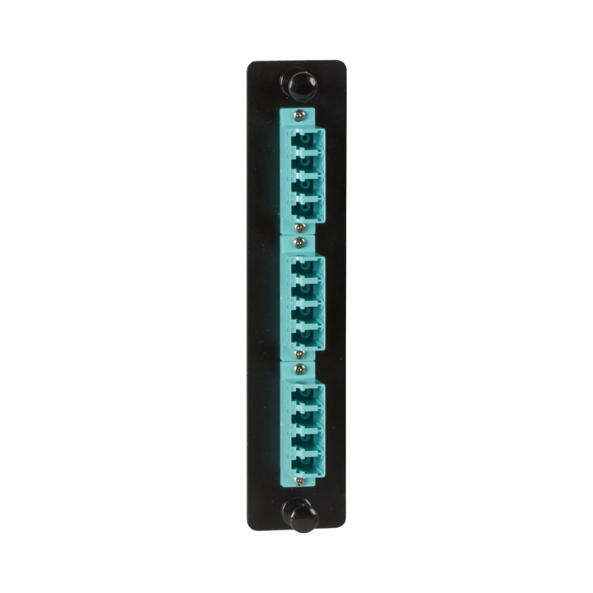 Black Box Low Density 10G Multimode Fiber Adapter Panel (Aqua) — Being Shipped