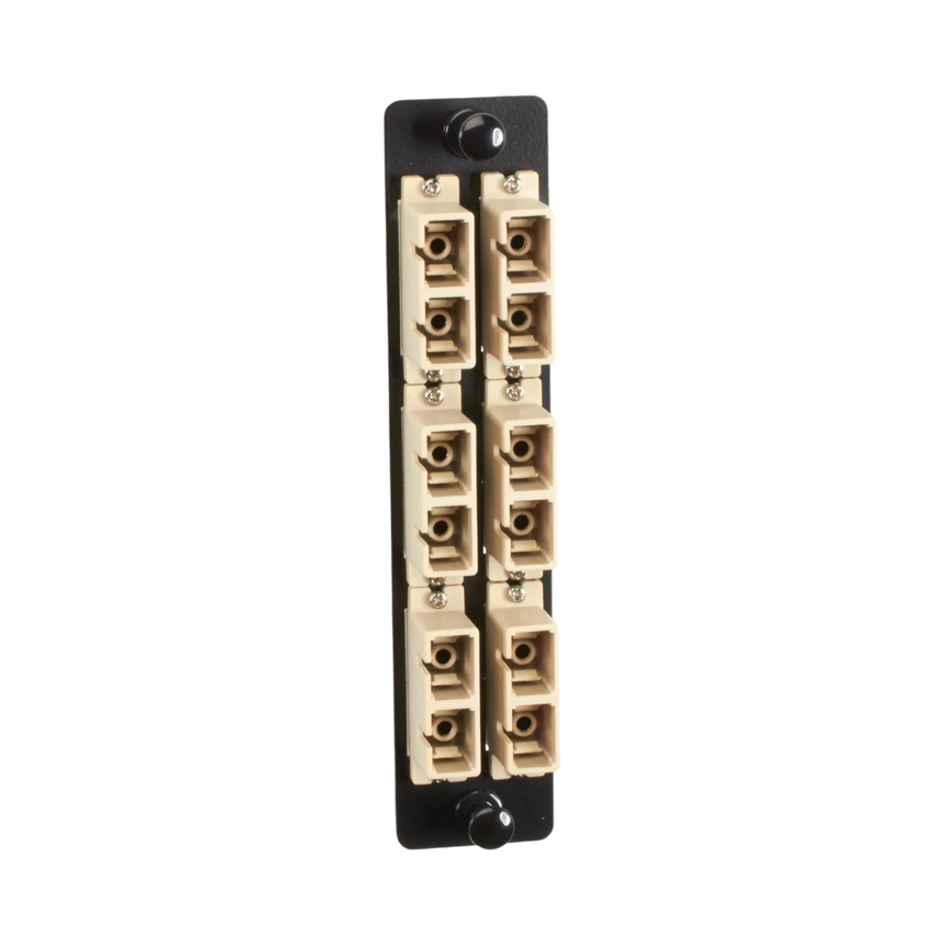 Black Box High Density Fiber Adapter Panel with Ceramic Sleeves — Being Shipped